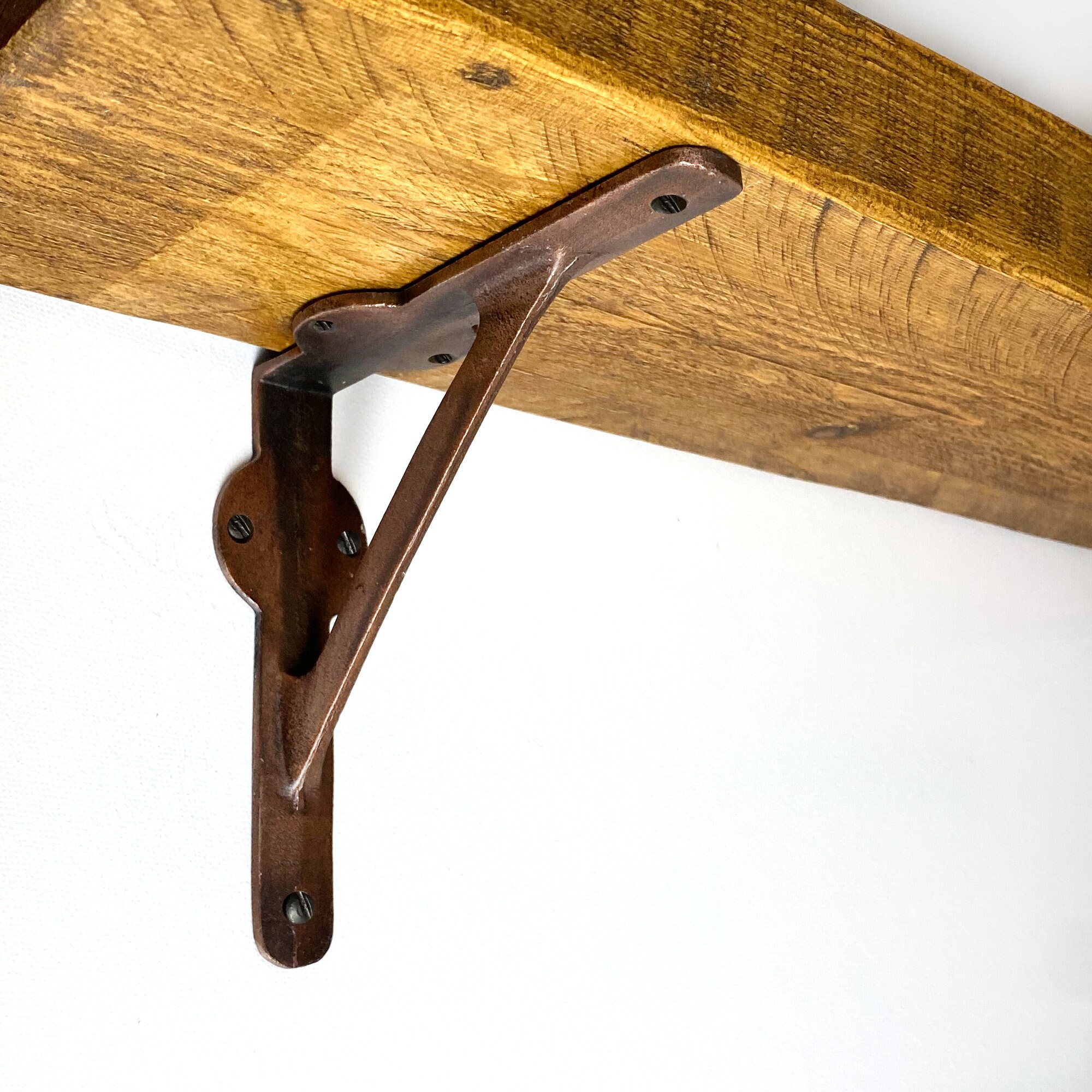 1 Pair Cast Iron Antique Copper Gallows Shelf brackets 6 Etsy.de