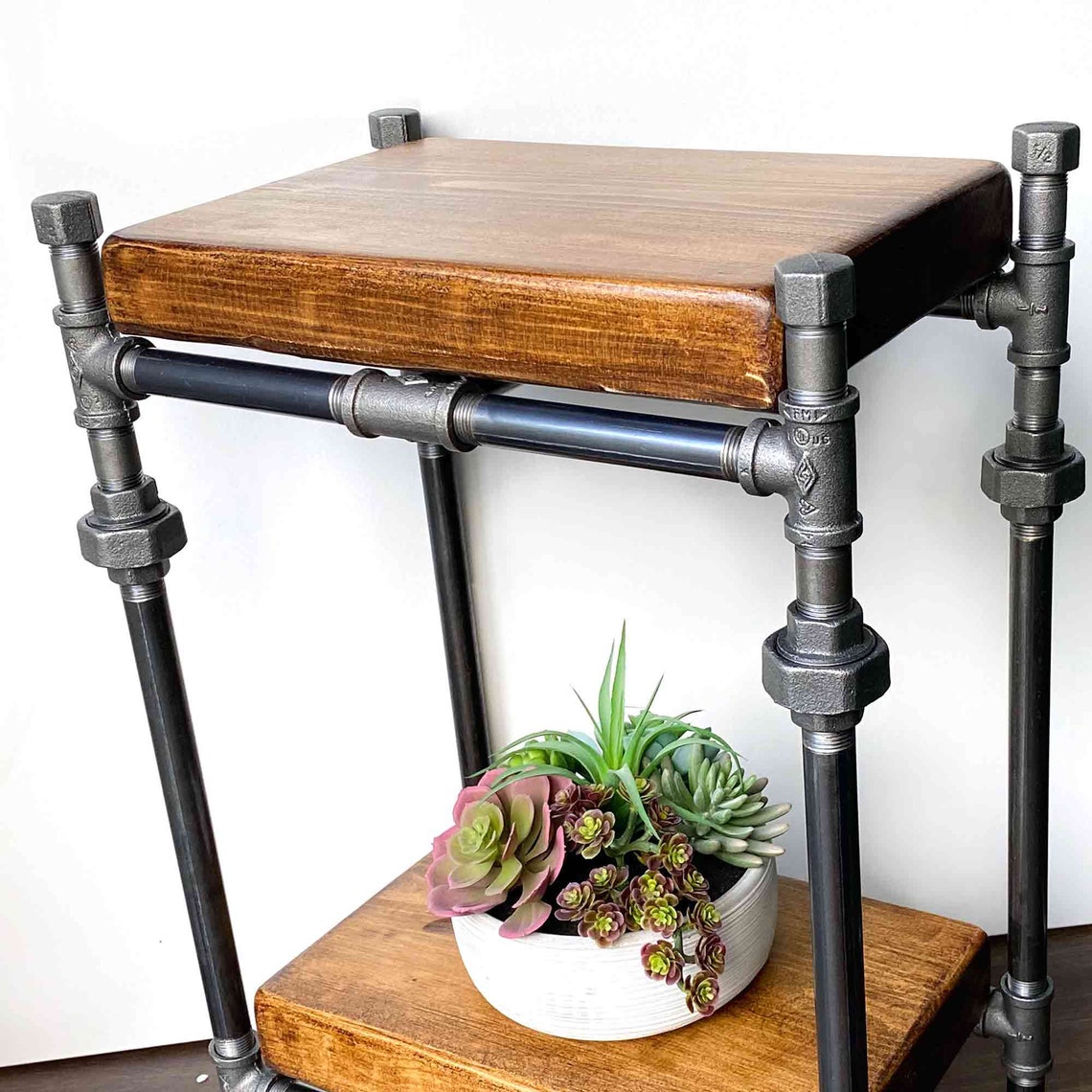 Industrial Pipe Side Table Etsy UK