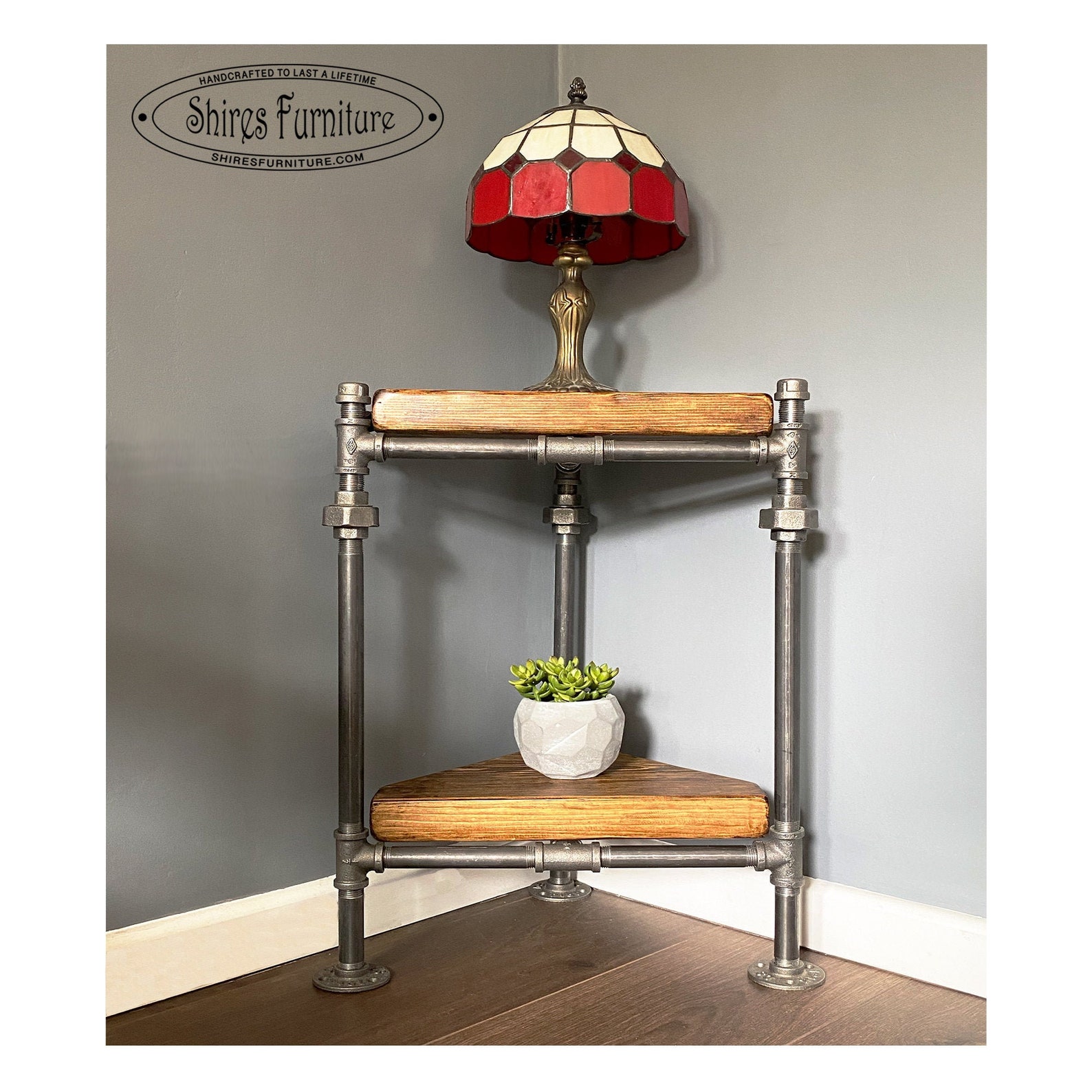 Industrial Pipe Corner Table Etsy UK