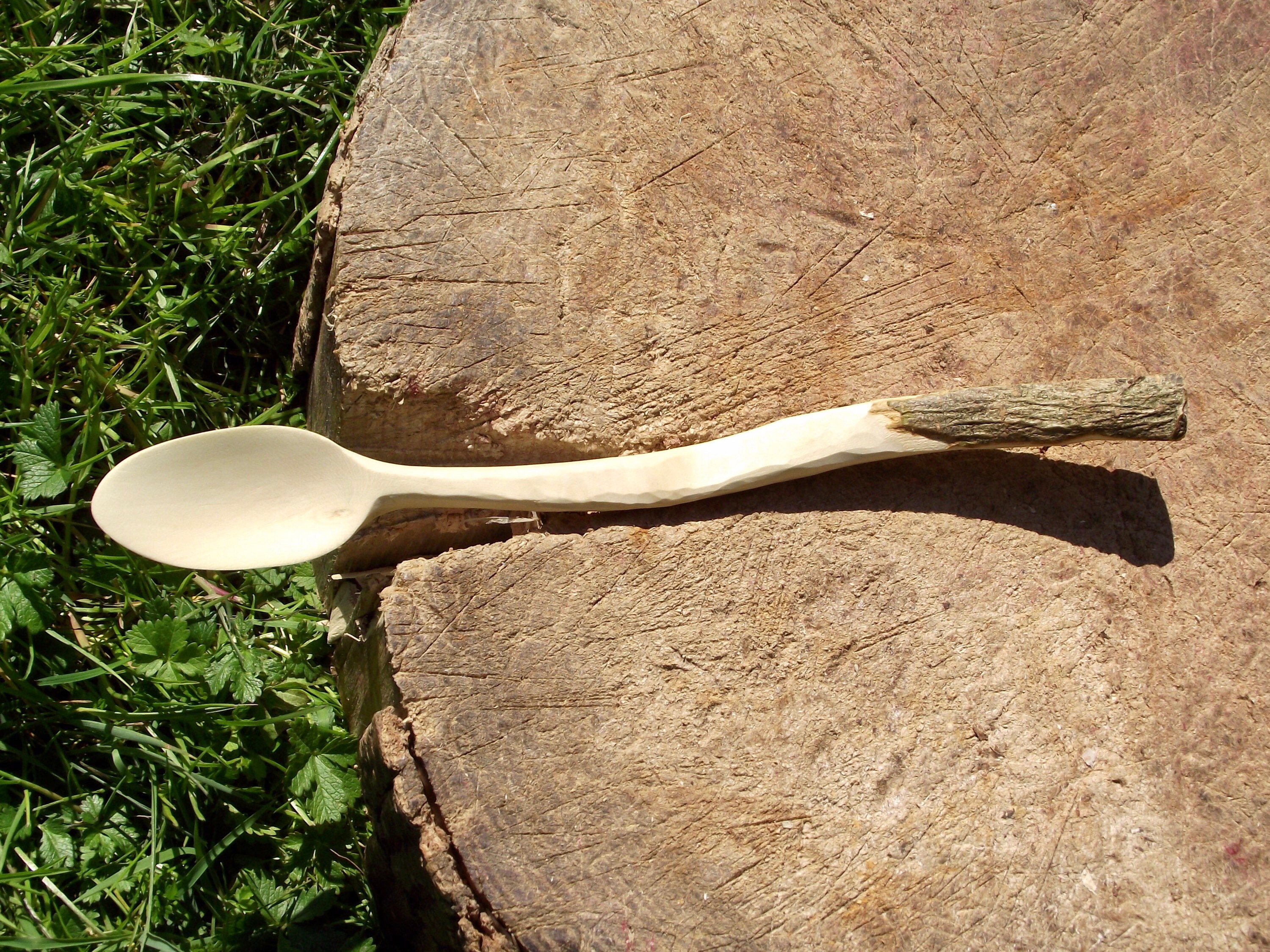 Handcarved ash wood spoon Etsy
