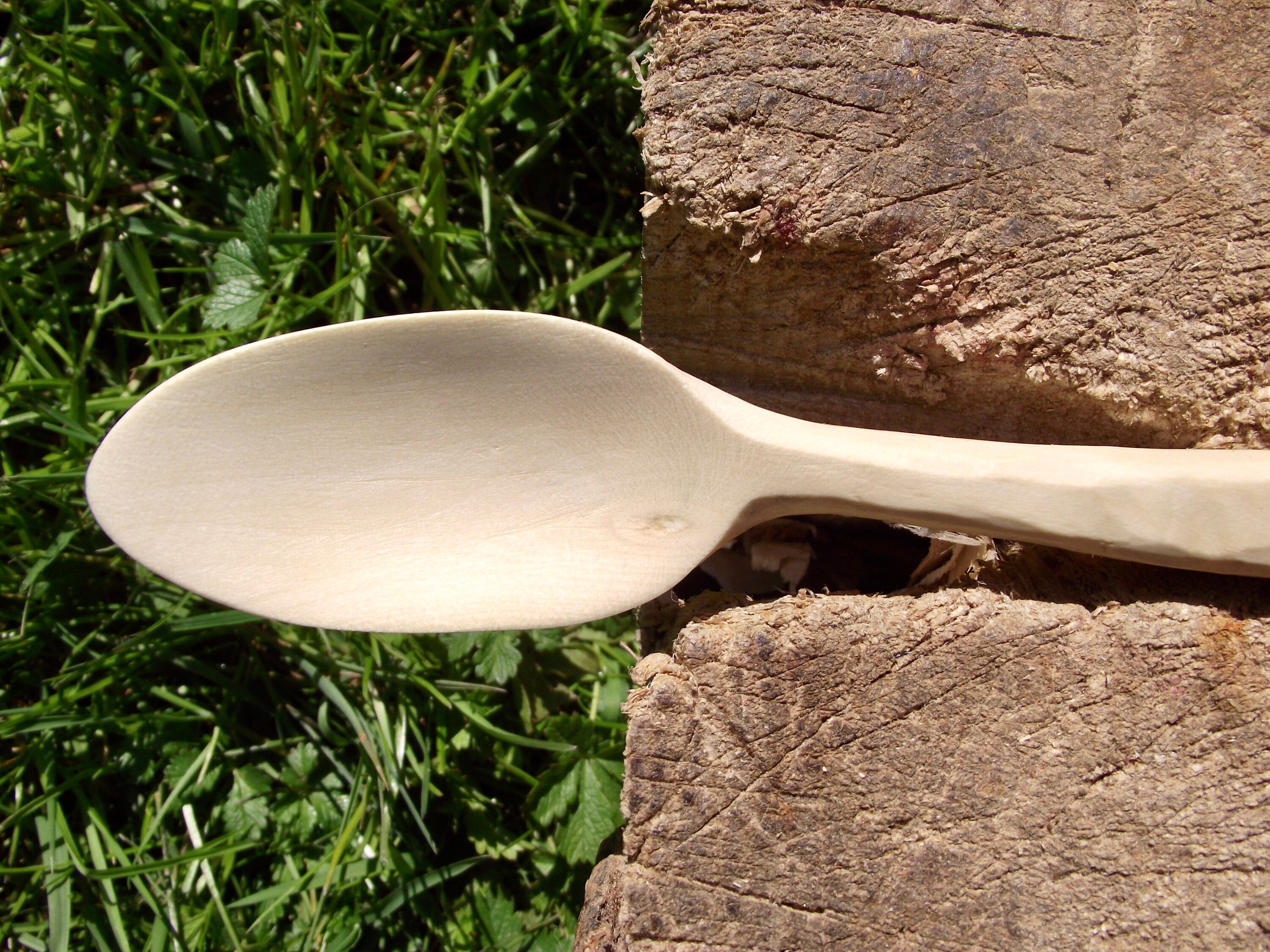 Handcarved ash wood spoon Etsy