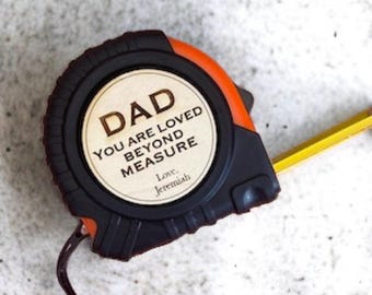 Personalized Tape Measure Father's Day Gifts for New Dad, No One Measures Up, Fathers Day Gifts for Husband, Best Gifts for Dad Grandpa