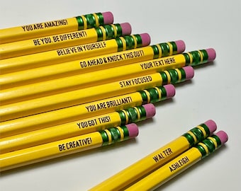 Custom Engraved Pencils, Back to School, Personalized Pencil Set, Student Name, #2 Pencil, School Supplies