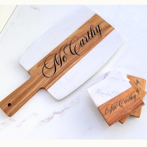 Charcuterie Board Personalisiertes Geschenk für Sie Schneidebrett Marmor Käsebrett Hochzeitsgeschenke Geschenk für Mama Einweihungsparty Geschenk Abschlussgeschenk