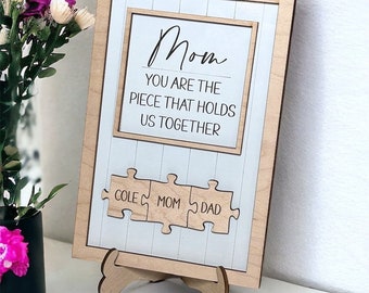 Mothers Day Gift, Gifts for Mom, Mother's Day Gift, Mothers Day Puzzle Sign, Mothers Day Gift from Daughter, Gift for Grandmother