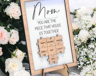 Mother's Day Puzzle Sign, Mothers Day Gift, Gifts for Mom, Mother's Day Gift, Mothers Day Gift from Daughter, Gift for Grandmother