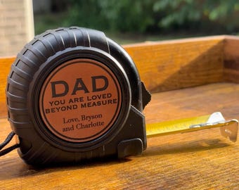 Personalized Tape Measure Father's Day Gifts for Dad, No One Measures Up, Fathers Day Gifts for Husband, Best Gifts for Dad Grandpa, New Dad