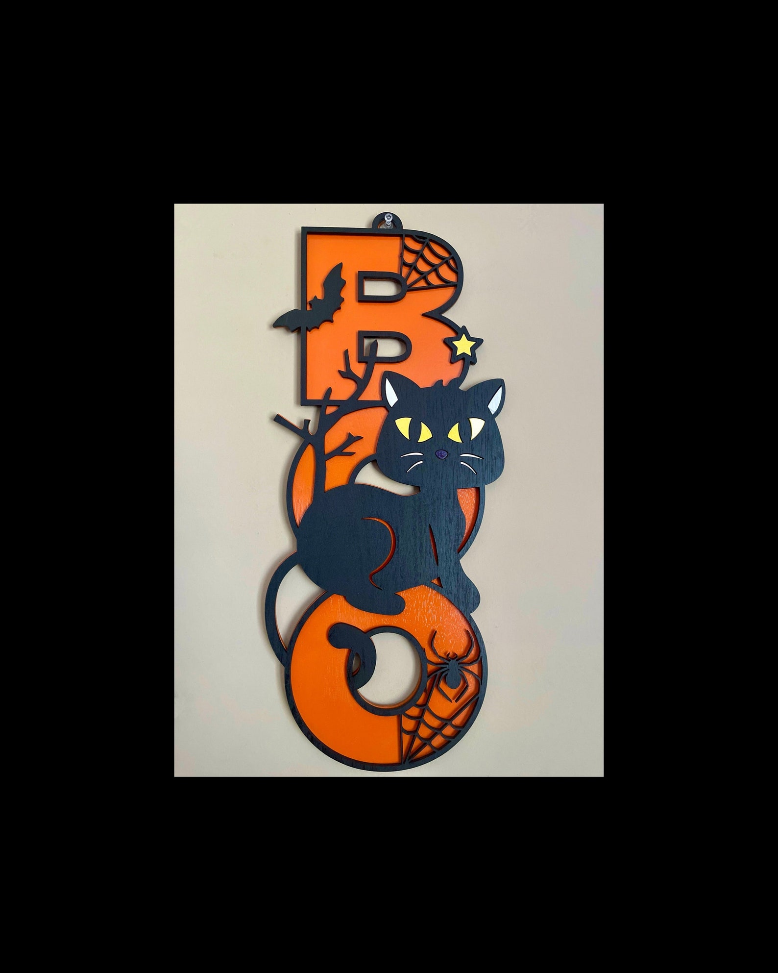 Halloween Door Hanger Halloween Door Sign Ghost Door Hanger Etsy