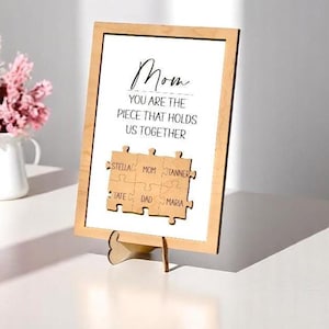 Mother&#39;s Day Puzzle Sign, Mothers Day Gift, Gifts for Mom, Mother&#39;s Day Gift, Mothers Day Gift from Daughter, Gift for Grandmother