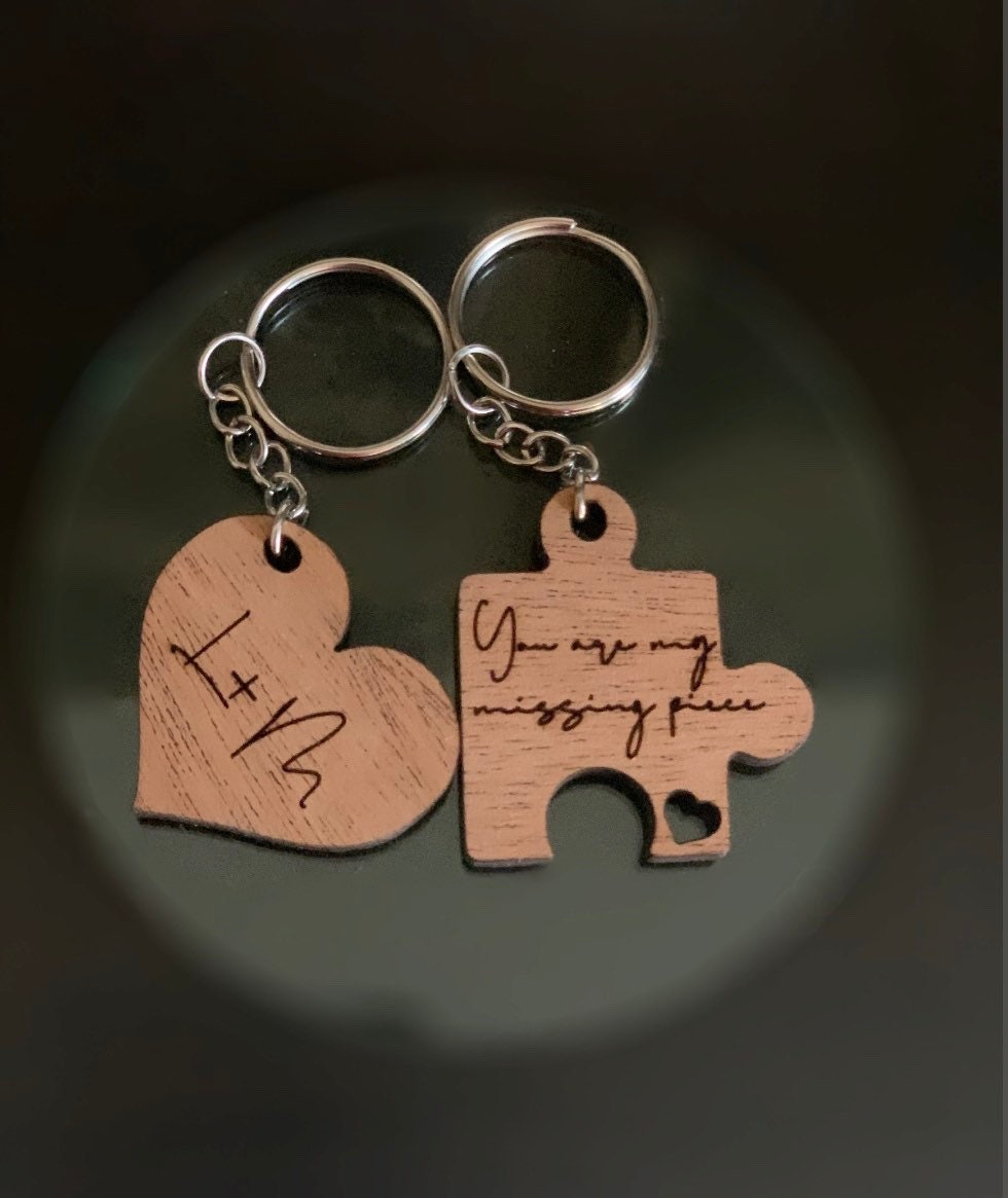 Personalized Wooden Keychain Custom Gift for Him Gift for Etsy