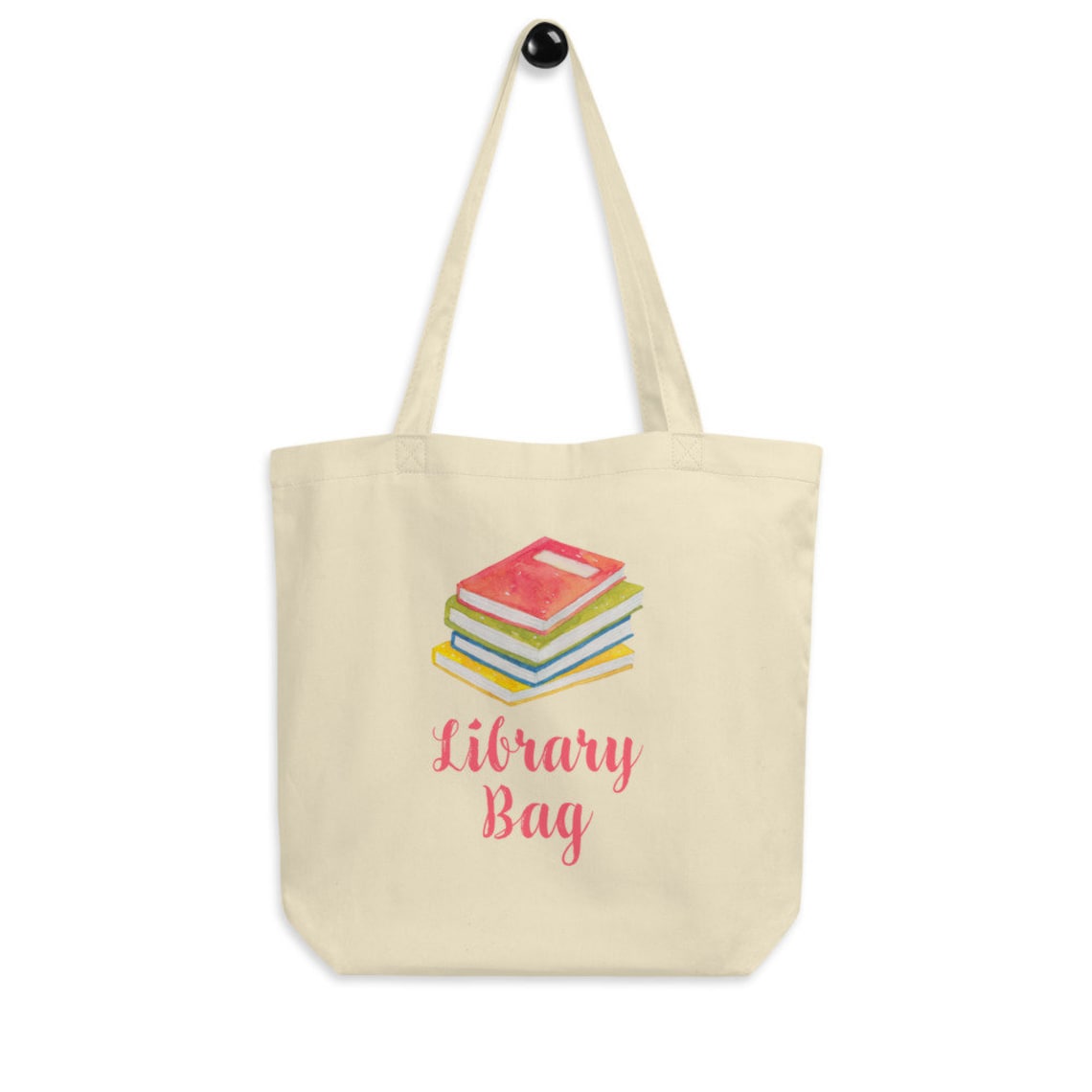Library Bag Organic Cotton Eco Friendly Tote Gift for Etsy