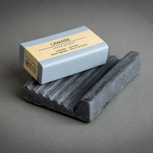 soap dish | Concrete | square | dark gray | gray | Housewarming gift | vintage