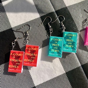 Custom miniature book earrings!