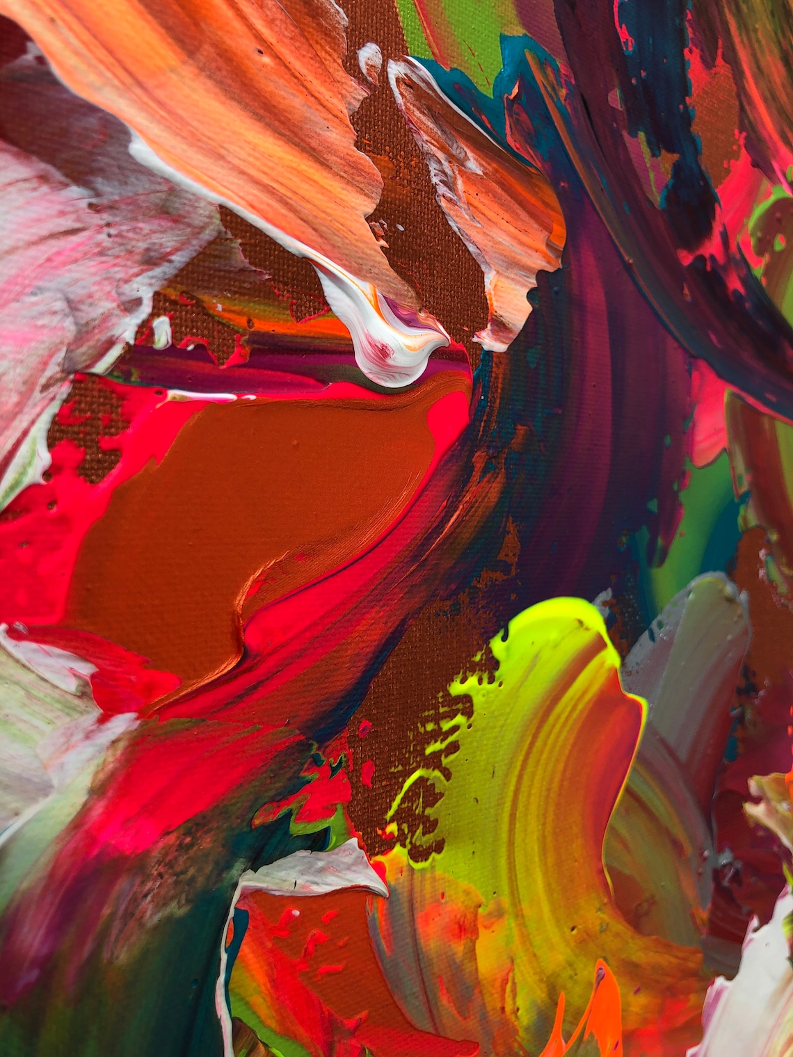 Abstract Painting on Canvas Freedom Original Art Etsy