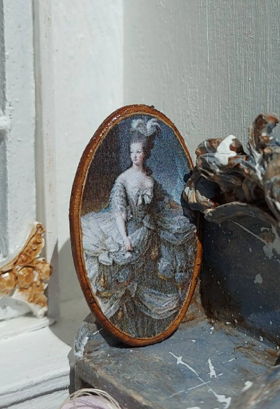 Miniature dollhouse masterpiece oil paintings Marie Etsy