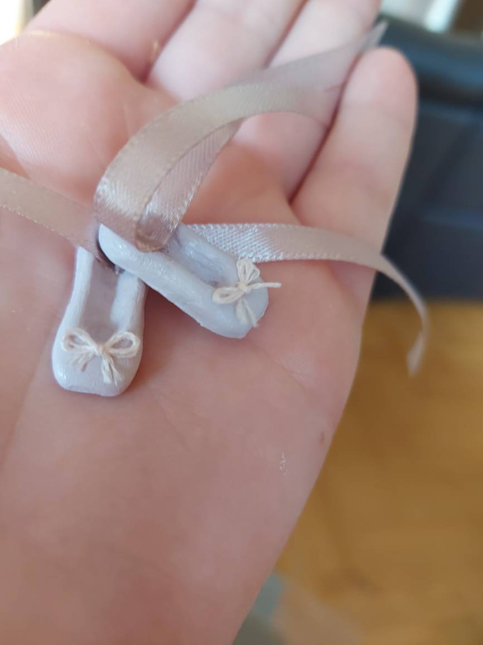 Miniature Ballet Shoes Dollhouse Decoration One Inch Scale Etsy