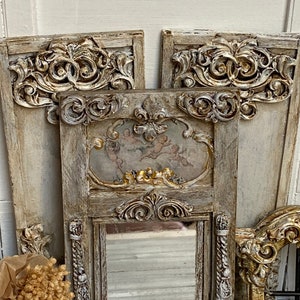 DOLLHOUSE Miniature Trumeau French mirror/big mirror/ one inch scale/ Antique/ Broqante/ Vintage