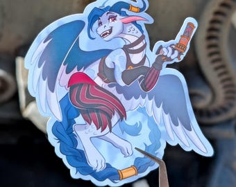 Jinx dragon Arcane League of Legends Sticker | Waterproof Fantasy Creature Art (2.5 inch)