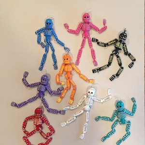 SKELETON ORNAMENTS, CALAVERAS, Day of the Dead, Dia de los Muertos, Mexican Ornament, Sugar Skull Ornament