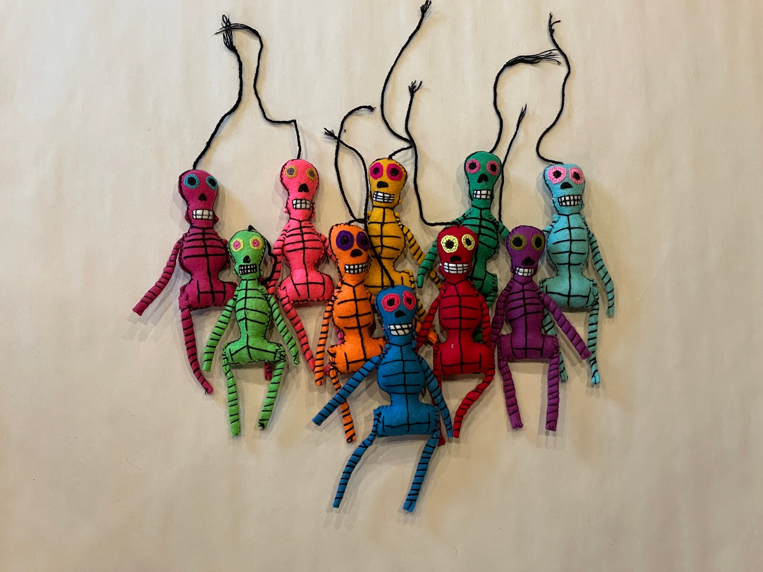 Zucca Fantasma Teschio Decor 12 Decorazioni In Vetro Con Teschio Di Zucchero Dia De Los Muertos, Decorazione A Forma Di Testa Di Scheletro Per Halloween, Per Feste E Decorazioni Per Albero Di