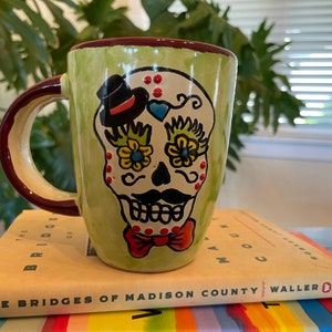 Tazza da caffè/tè Calavera GIORNO dei MORTI, TALAVERA, Dia de los Muertos, tazza da caffè messicana, ceramica messicana