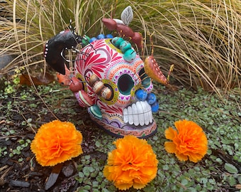 Dzień Zmarłych Czaszka, Calavera, Dia de Muertos, Meksyk Tradycyjny Dzień Zmarłych, Montesinos Dia de los Muertos