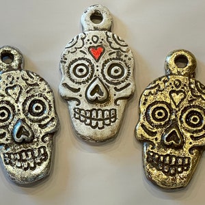 Milagro Inspired Calavera Wall Decor, Mexican Calaveras, Clay Skulls, Mexican Milagros, Day of the Dead Milagro, Dia de los Muertos