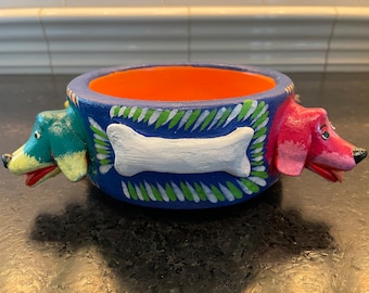 Dog Bowl, DARK BLUE, Dog Food Dish, Dog Feeding Dish, Personalized