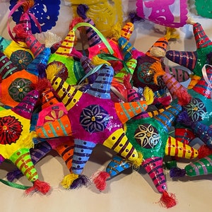 LARGE Mexican PINATA Ornaments, Mexican Christmas Ornament, Paper Mache Ornament, Mexican Navidad,