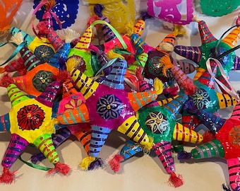 GROSSE mexikanische PINATA Ornamente, mexikanische Weihnachtsverzierung, Papiermaché-Verzierung, mexikanischer Navidad,