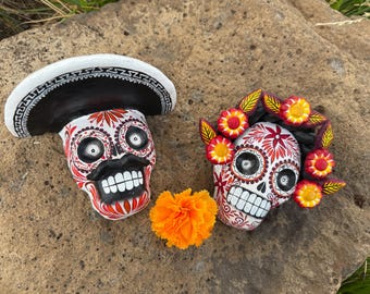 6 ミニ カラベラ スカル メキシコ 死者の日 ディア デ ロス ムエルトス