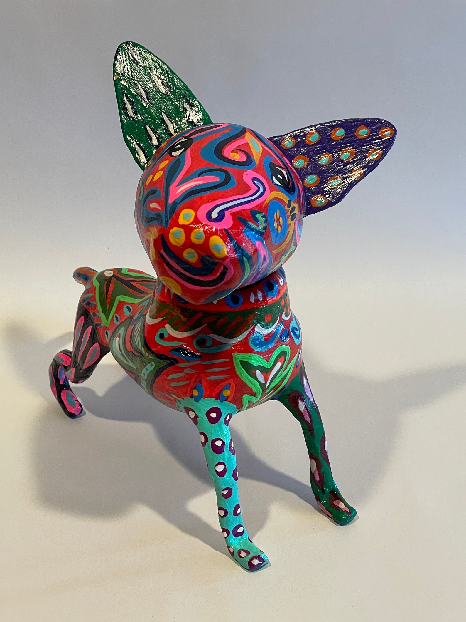 Alebrije Dog Mexican Alebrije Alebije Chihuahua Dog Mexican Etsy