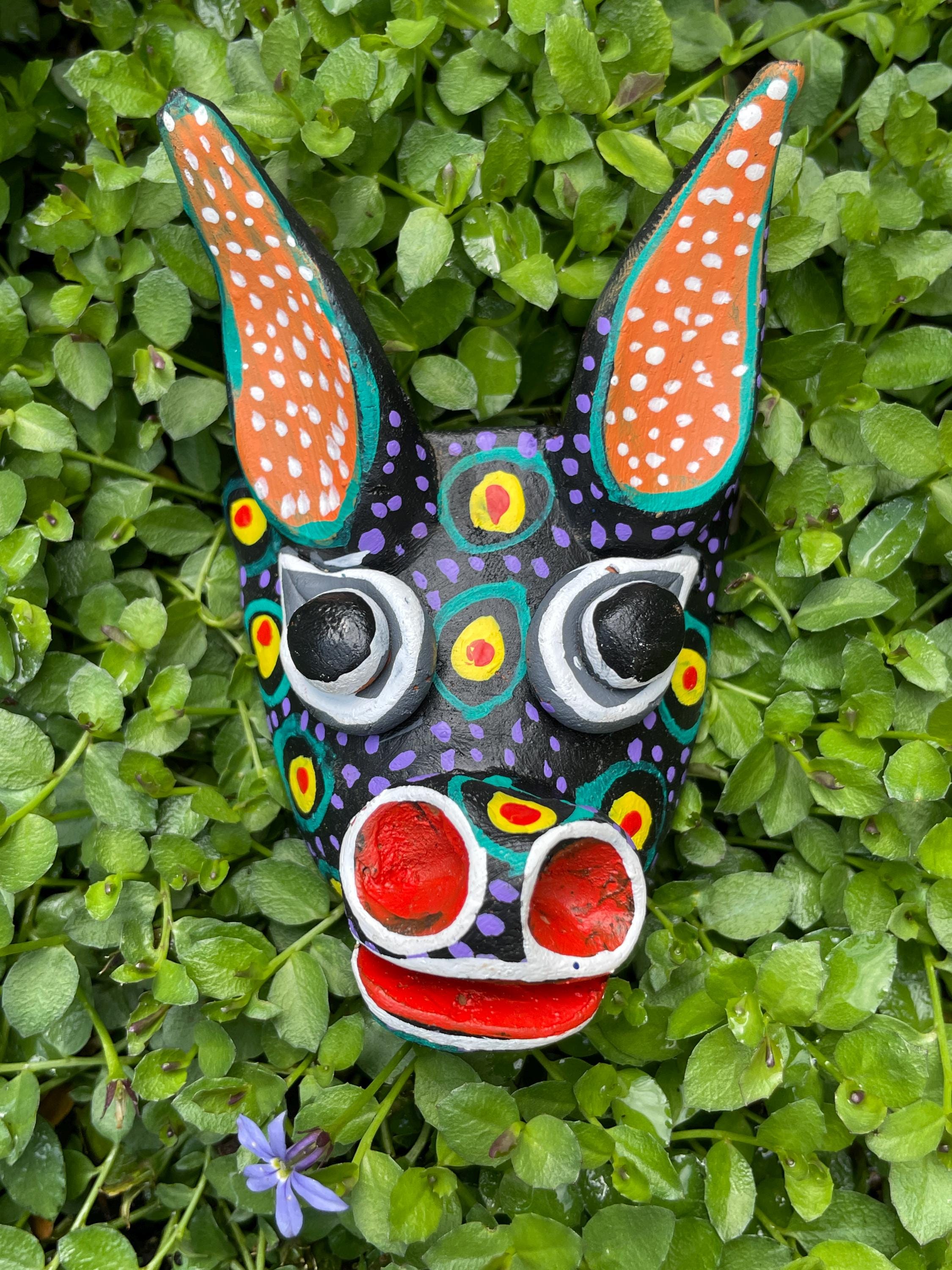 Devil Masks From Michoacan, Ocumicho Folk Art, Mexican Clay Mask