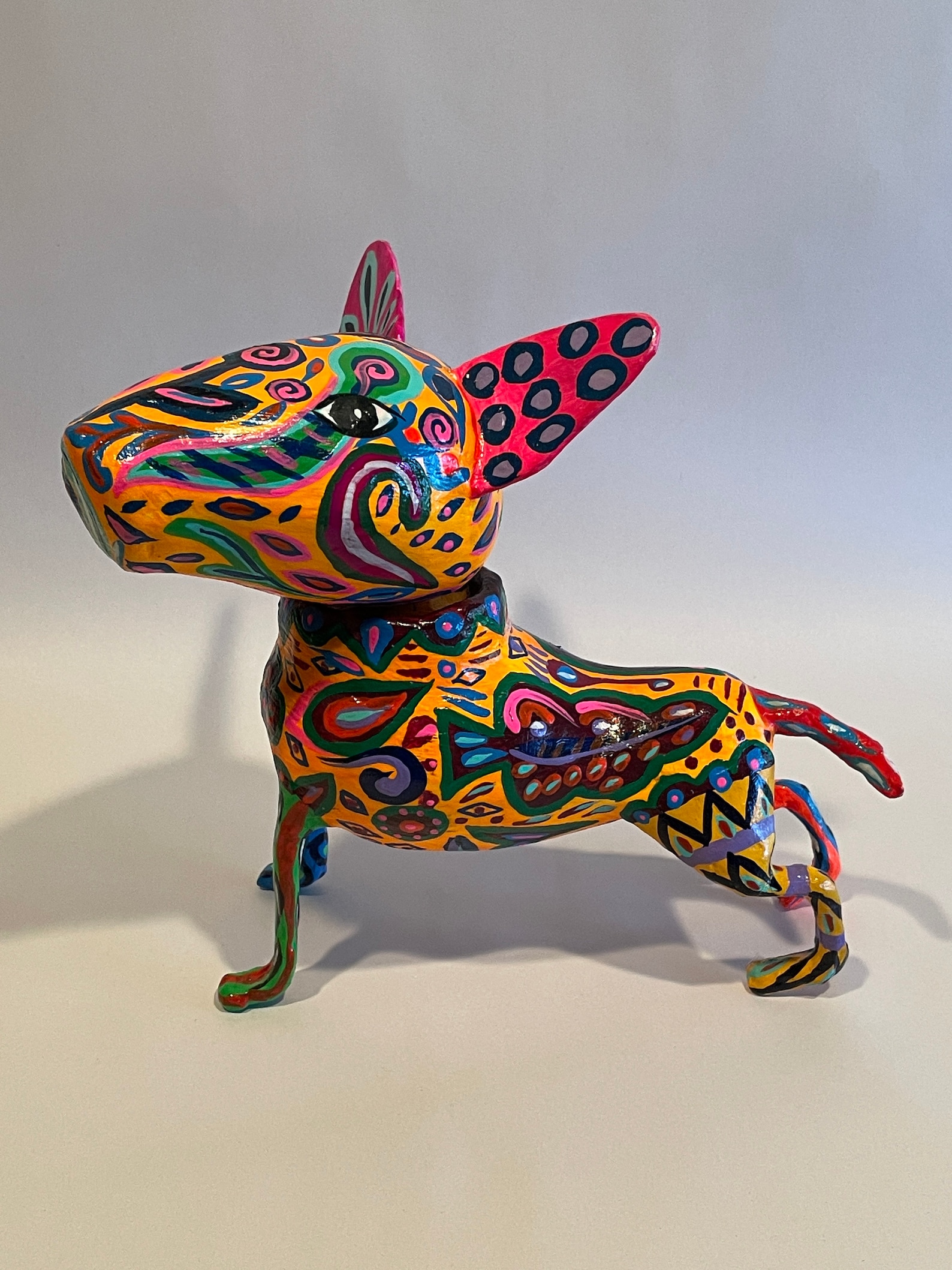 Alebrije Dog Mexican Alebrije Alebije Chihuahua Dog Mexican | Etsy
