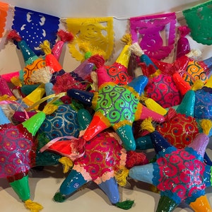 LARGE Mexican PINATA Ornaments, Mexican Christmas Ornament, Paper Mache Ornament, Mexican Navidad,