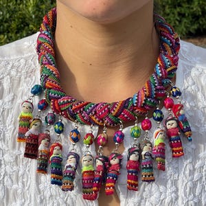 Mexican Worry Doll Jewelry, Mexican Costume Jewelry, Worry Doll Jewelry, Mexican Charms, Quitapena Jewelry