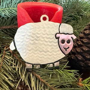 Adorno de oveja, Adorno de oveja de hojalata, Adorno de oveja mexicana, Ornamento navideño, La Oveja