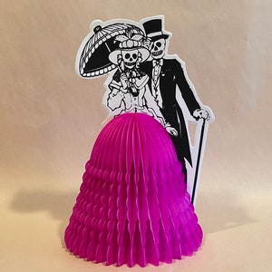 Foldable Catrina and Catrin PAPEL PICADO, Mexico Papel Picado, Mexican Fiesta Decor, Day of the Dead Papel Picado