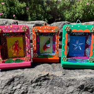 Loteria Nicho, Small, Wooden, Mexico Kitschy Art, Mexican Nicho, Mexico Religious Art, Mexican Bingo