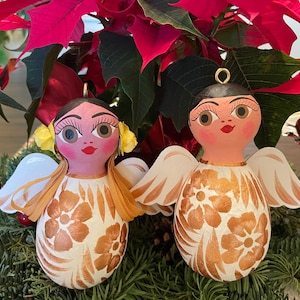 ANGEL Ornaments, GOLD, Mexican Angel Ornaments, Mexican Christmas Ornament, Mexican Angel, Christmas Ornament Mexico