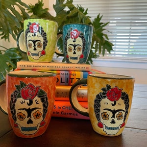 Tazza da caffè/tè Calavera GIORNO dei MORTI, TALAVERA, Dia de los Muertos, tazza da caffè messicana, ceramica messicana