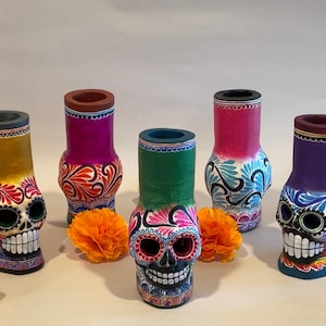 Dia de los Muertos Candelabra, Day of the Dead Skull, Mexican Altar, Day of the Dead Altar, Dia de los Muertos Decor, Mexican Sugar Skull