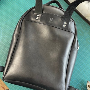 Leather backpack for mens, Mens leather backpack, Laptop backpack, Men's backpack for a gift, Gift for boyfriend, Travel backpack, Vintage image 3