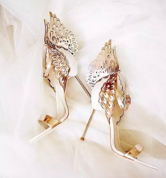 Designer Shoes Women Luxury Buty Damskie Butterfly Heels | Etsy