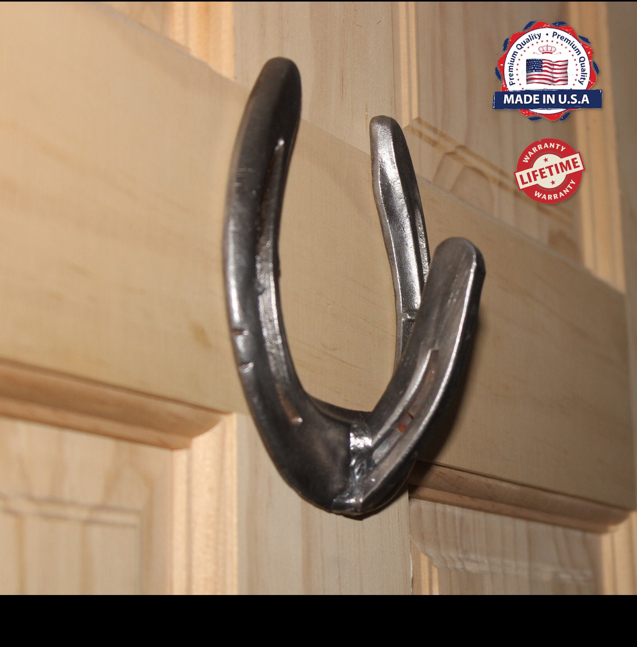 Home & Living Lifetime Warranty Rustic Horseshoe Hook Wall Hook Coat