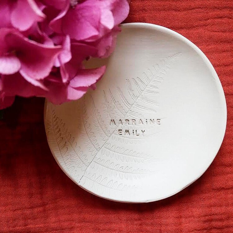 Coupelle à Bijoux, Argile, Motif Végétal, Lucien