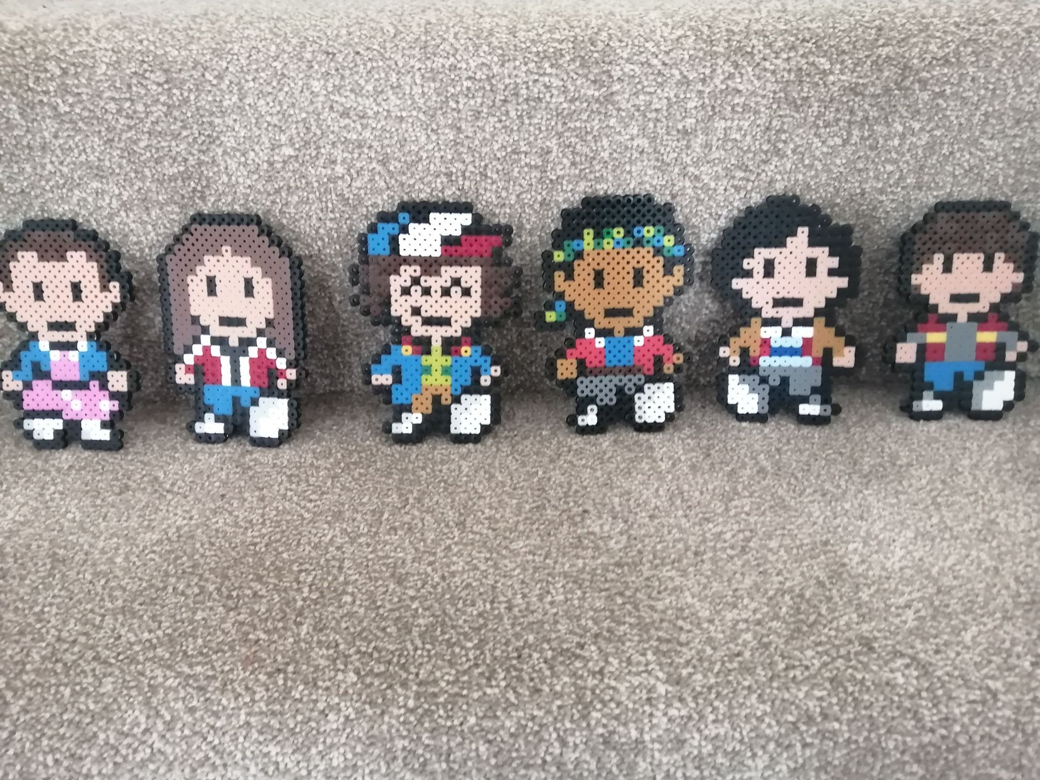 Stranger Things Perler Beads Inspired Pixel Art Etsy