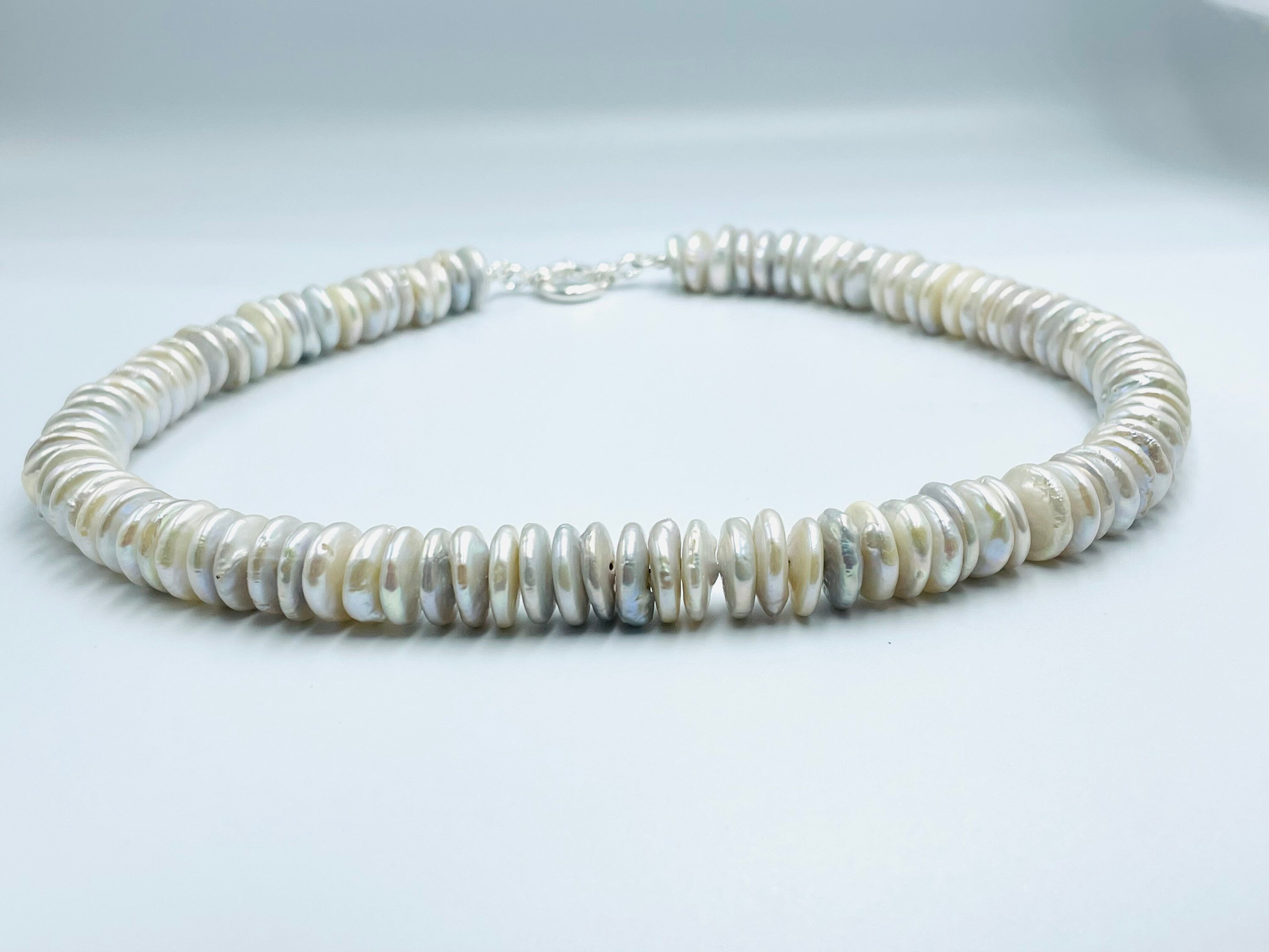 Pearl Necklace, Silver - Etsy