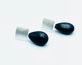 Onyx Silber Ohrringe