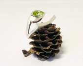 Peridot Silber Ring